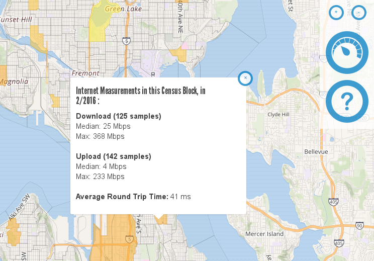 The Seattle broadband map powered by Piecewise